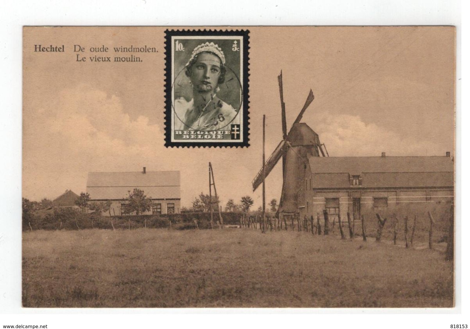 Hechtel  De Oude Windmolen.  Le Vieux Moulin - Hechtel-Eksel