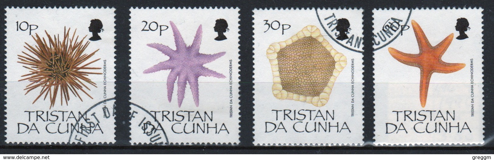 Tristan Da Cunha 1990 Complete Set Of Stamps Commemorating Echinoderms. - Tristan Da Cunha