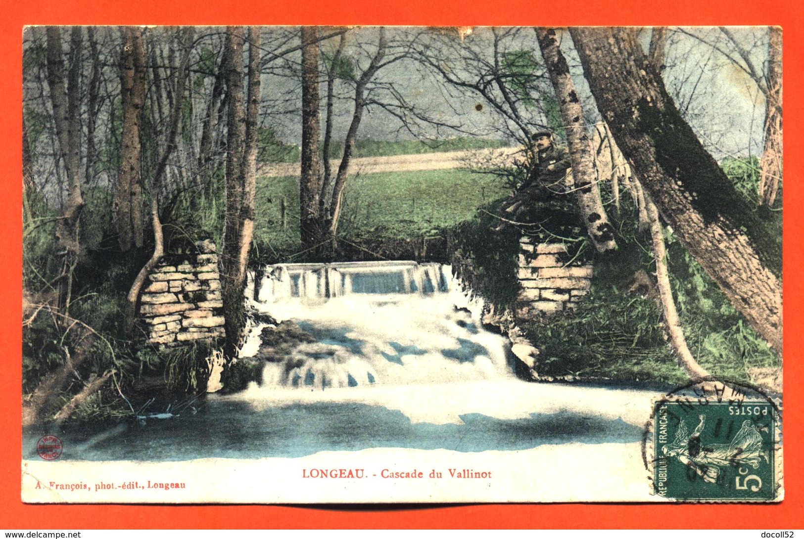 CPA 52 Longeau  " Cascade Du Vallinot " - Le Vallinot Longeau Percey