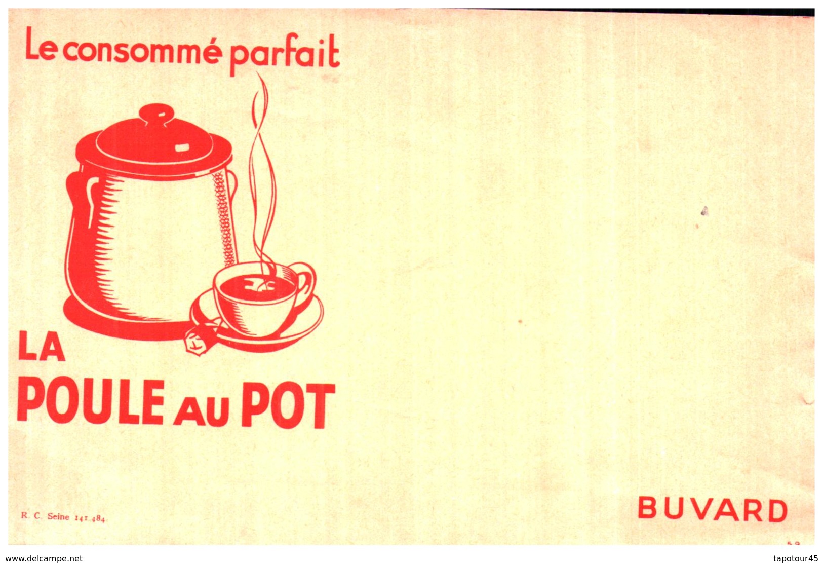 Po PP/Buvard Bouillon La Poule Au Pot (N= 3) - Suppen & Sossen