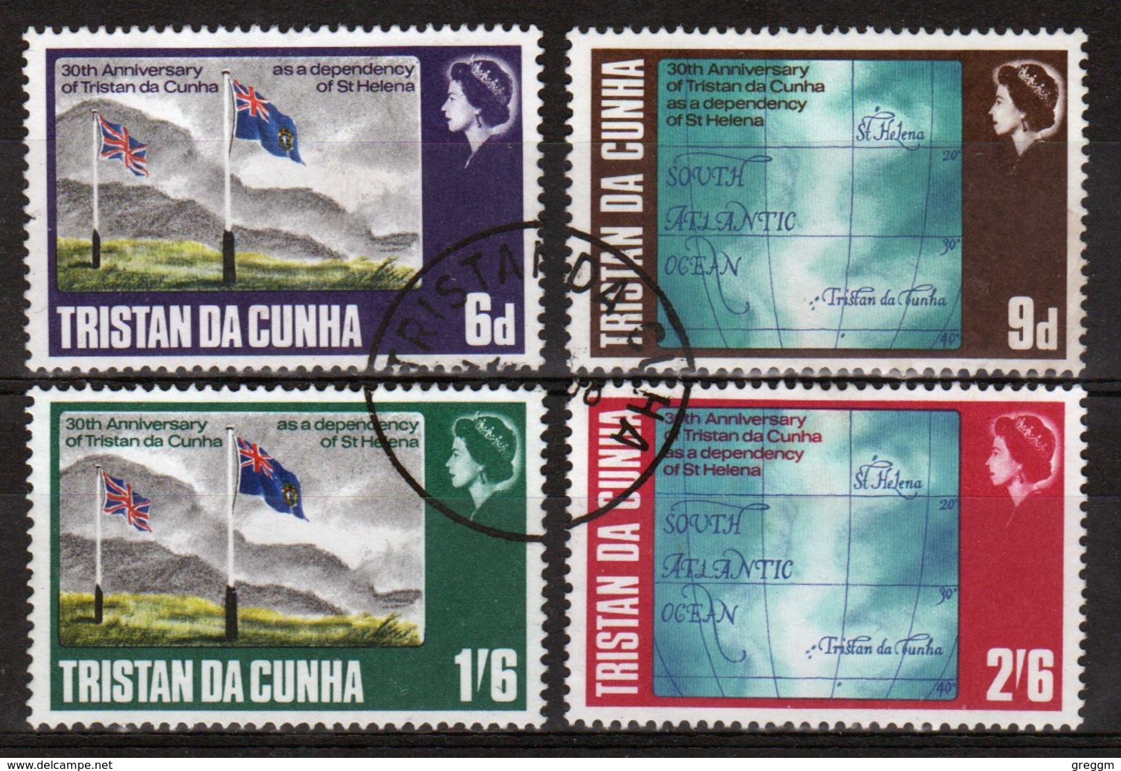 Tristan Da Cunha 1968 Complete Set Of Stamps Commemorating Tristan As A Dependency Of St Helena. - Tristan Da Cunha