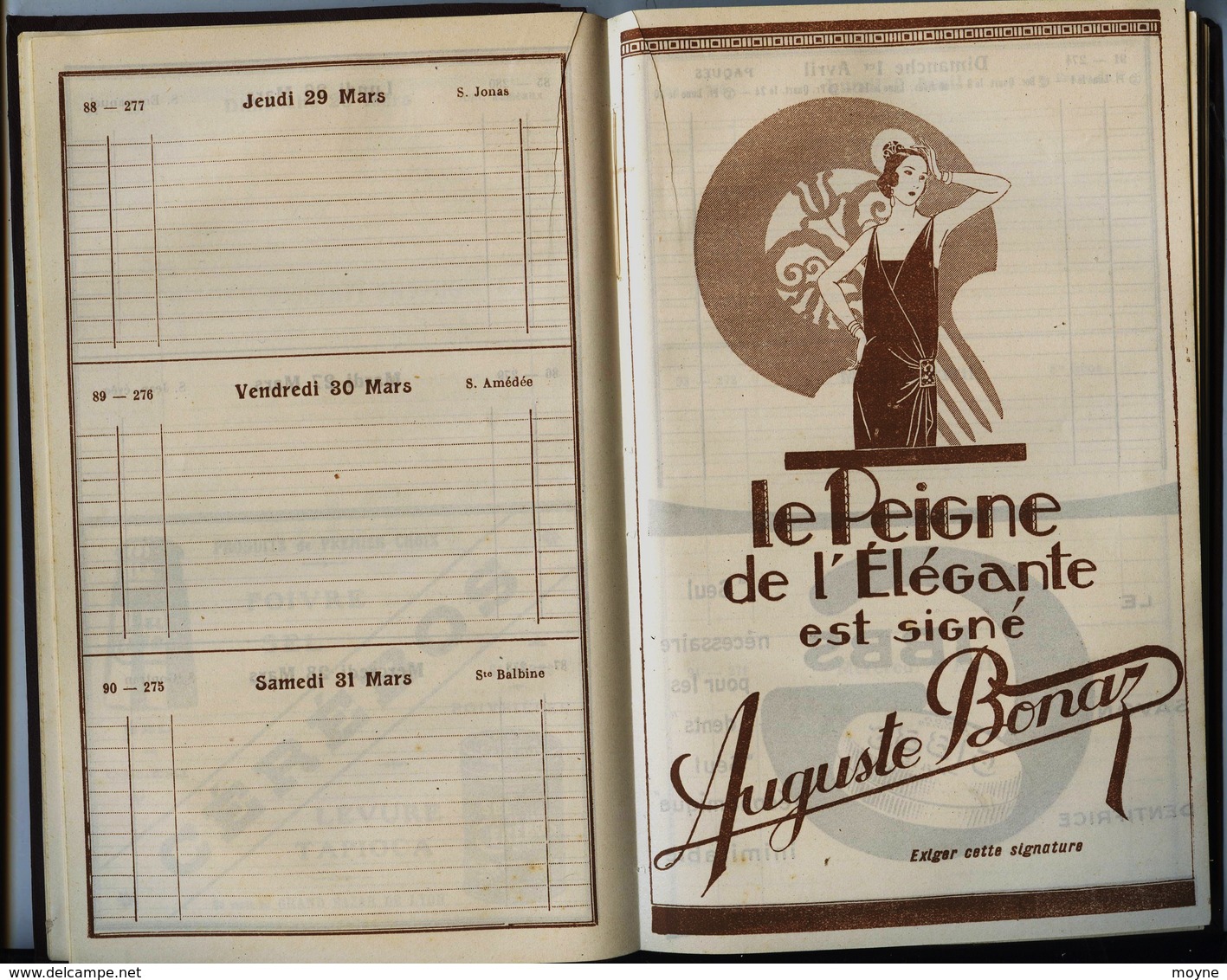 LYON - AGENDA PUBLICITAIRE  Du  GRAND  BAZAR  De  LYON  - 1923 -  Etat Neuf - Nombreuses Illustrations - Autres & Non Classés