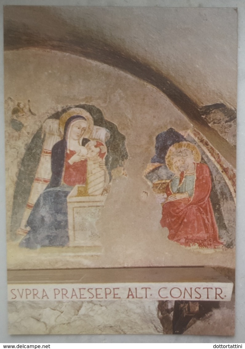 GRECCIO (RIETI) - SANTUARIO FRANCESCANO DEL PRESEPIO - Maria Allatta Gesù - AFFRESCO SEC. XIV - Crib Creche Krippe  L2 - Rieti