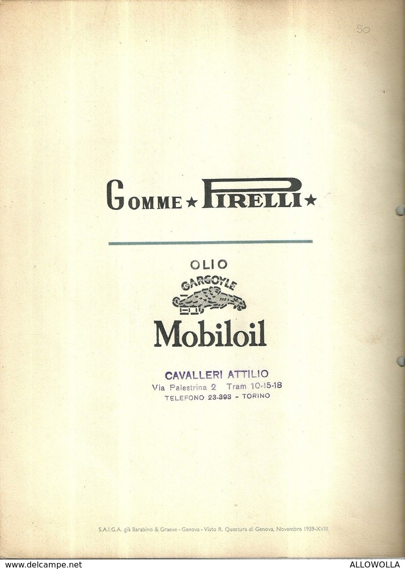 2290 " MOTOCARRI BENELLI - TIPO B.500 E B R.v. 500 - 12 PAGINE + COPERTINE-FINE ANNI '30  " CATALOGO ORIGINALE - Motorräder