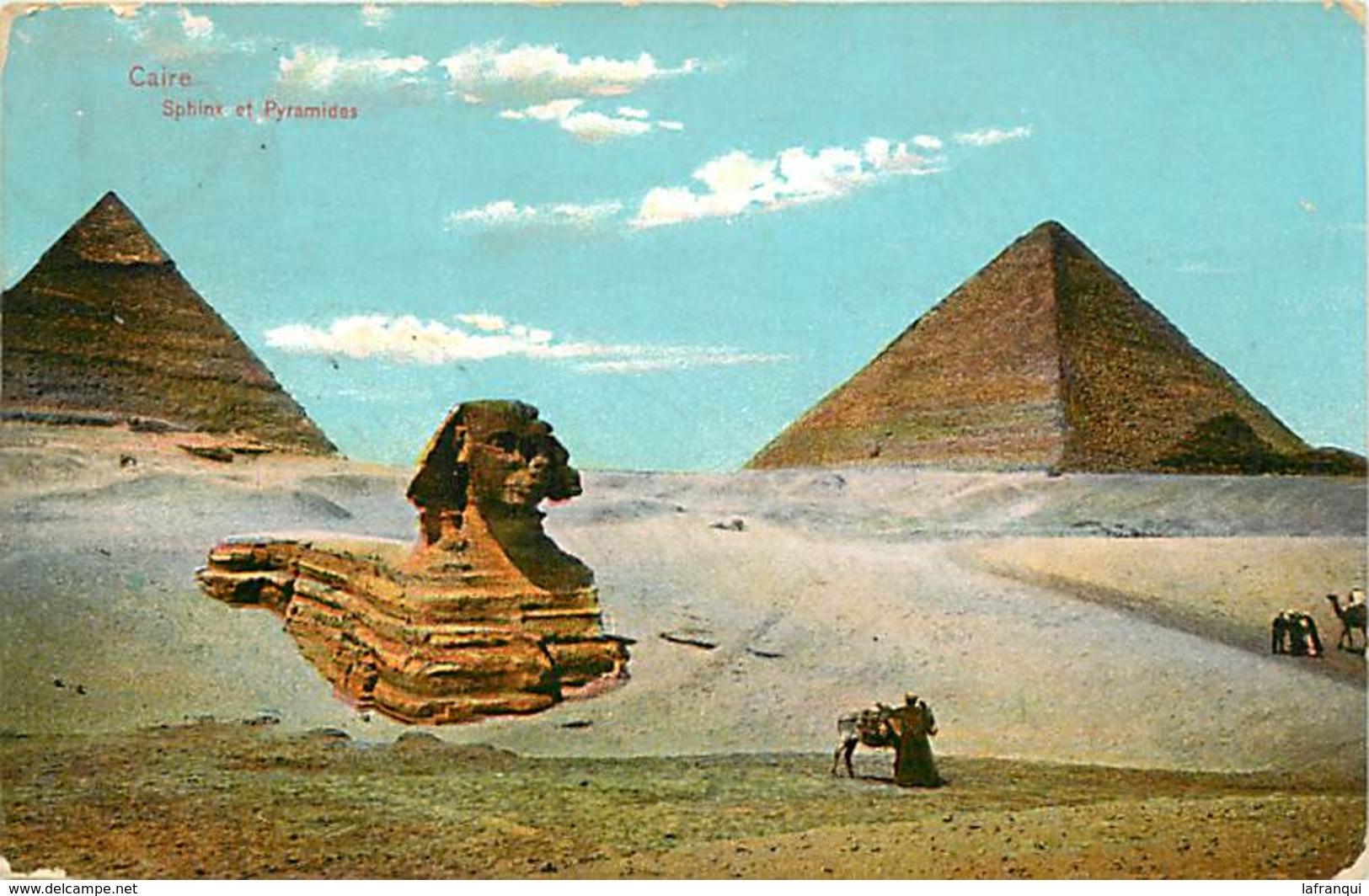 Pays Div -ref P550-egypte -egypt - Cairo - Le Caire - Sphinx Et Pyramides  - - Sfinge