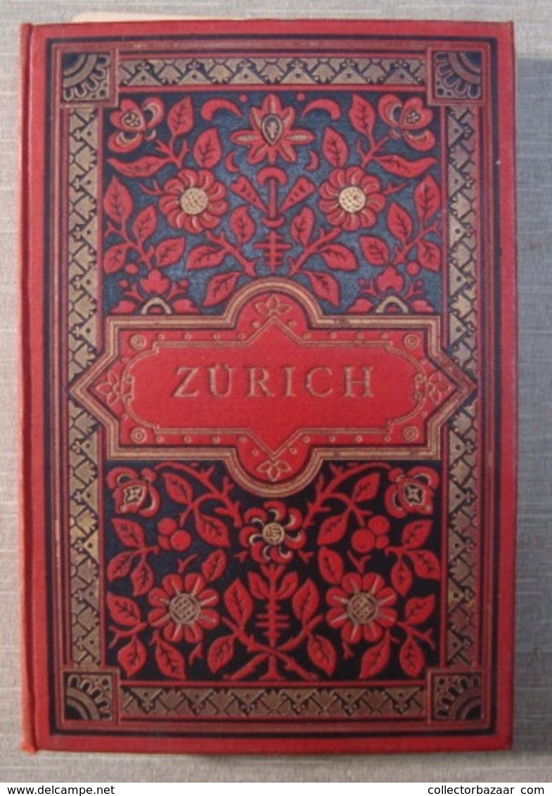 Album Souvenir 20 Albumen Photos ZURICH Photographies Ca1890 Ausgabe Römmler & Jonas - Ancianas (antes De 1900)