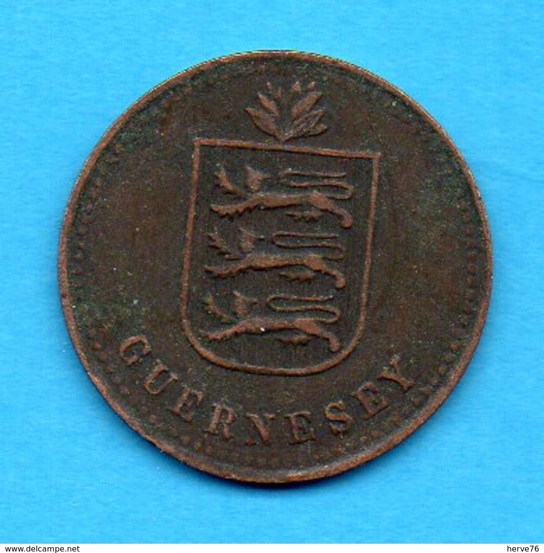 GUERNESEY - GUERNSEY - Pièce 4 Doubles 1920 - Guernesey