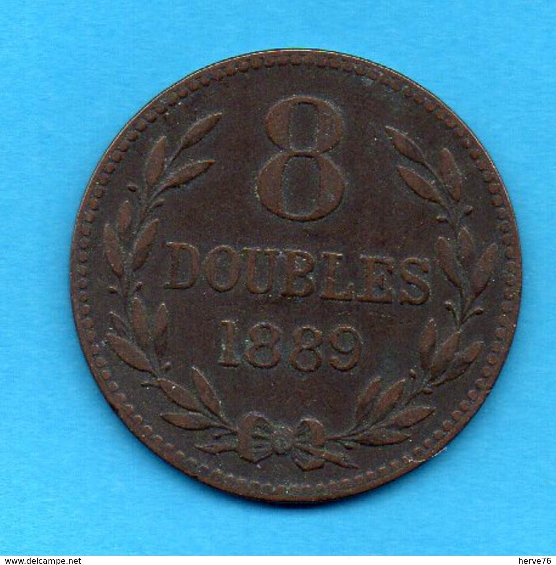 GUERNESEY - GUERNSEY - Pièce 8 Doubles 1889 - Guernsey