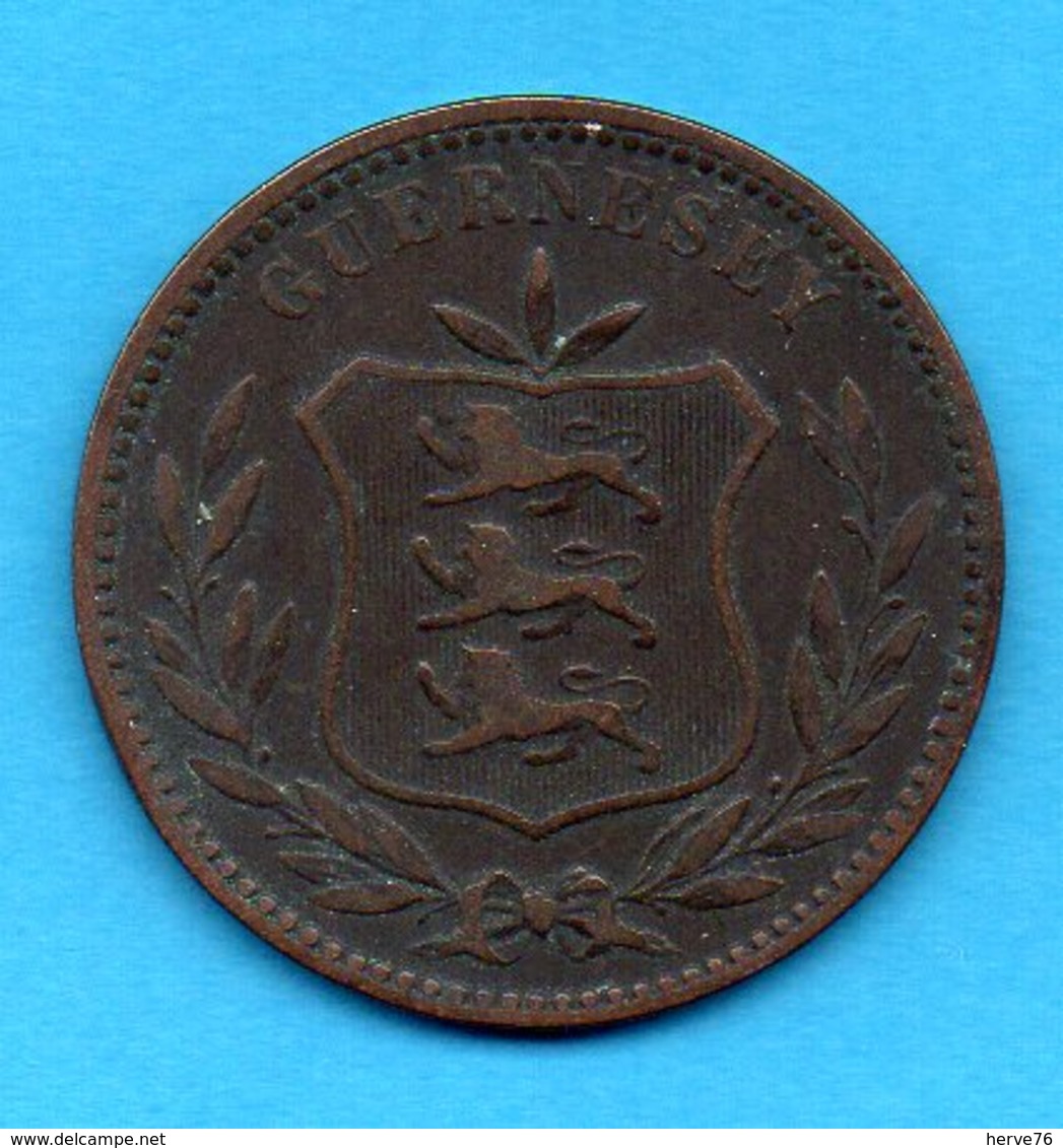 GUERNESEY - GUERNSEY - Pièce 8 Doubles 1889 - Guernesey