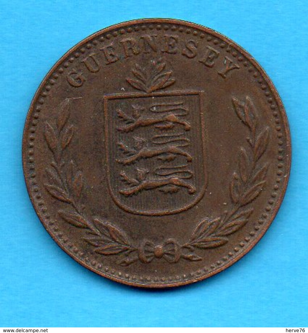 GUERNESEY - GUERNSEY - Pièce 8 Doubles 1938 - Guernsey