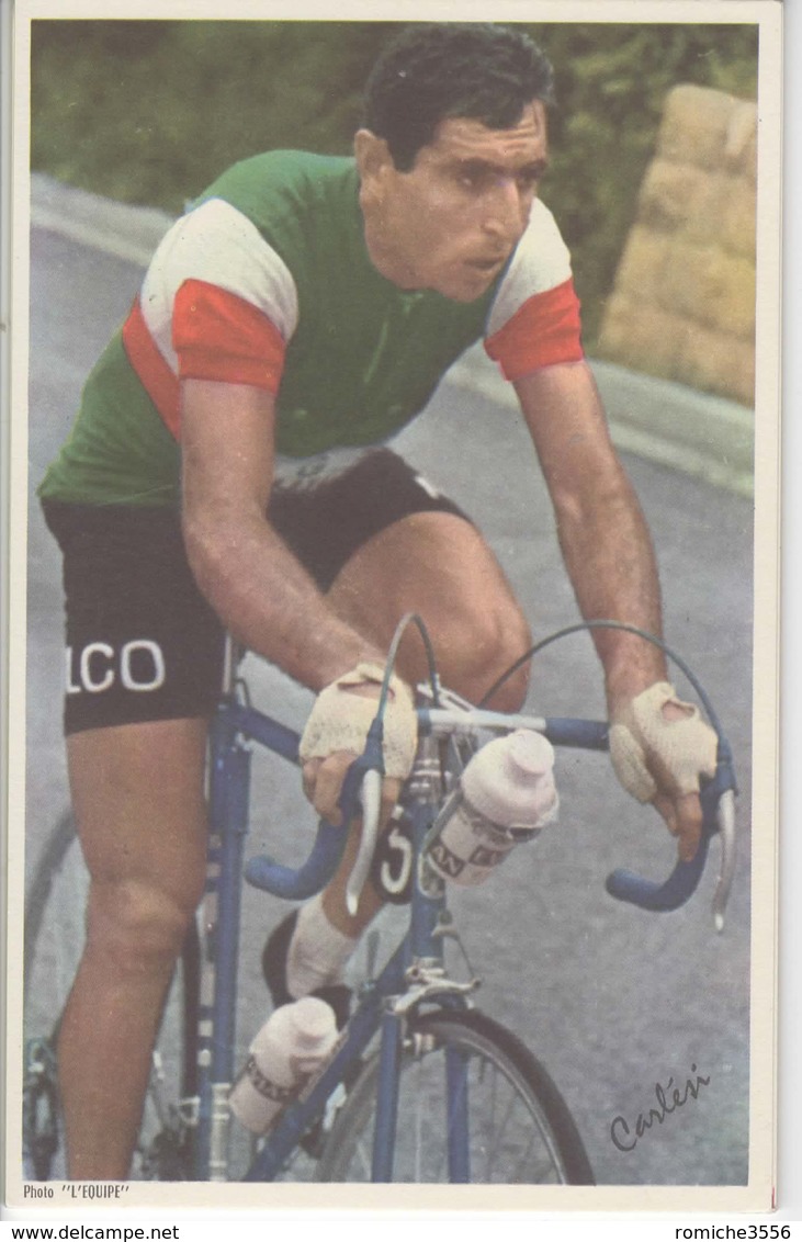 GUIDO  CARLESI    PHOTO L EQUIPE  FORMAT 11.2 X  17.5  CMS - Cyclisme