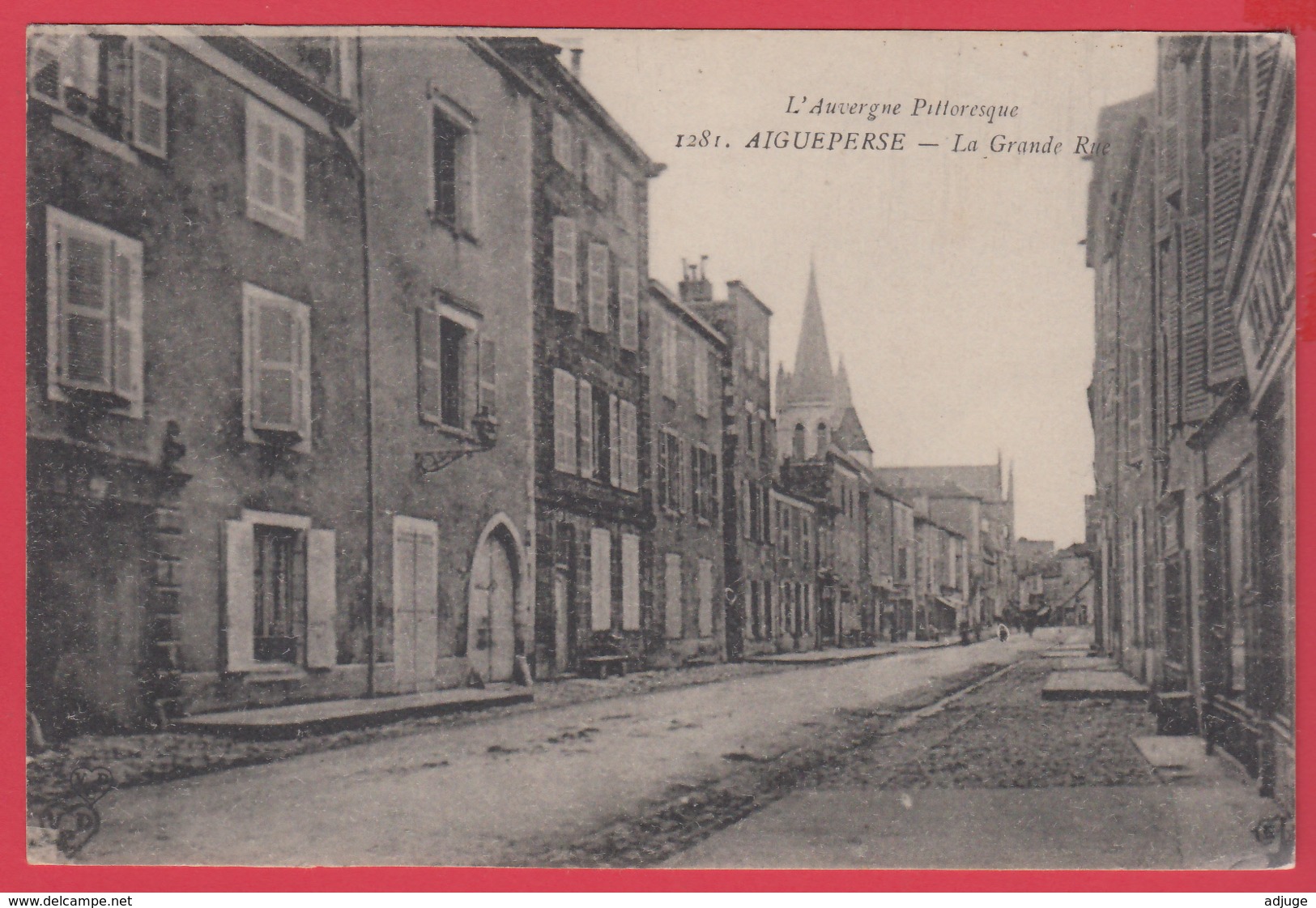 CPA-63-AIGUEPERSE - La Grande Rue -** 2 SCANS - Aigueperse