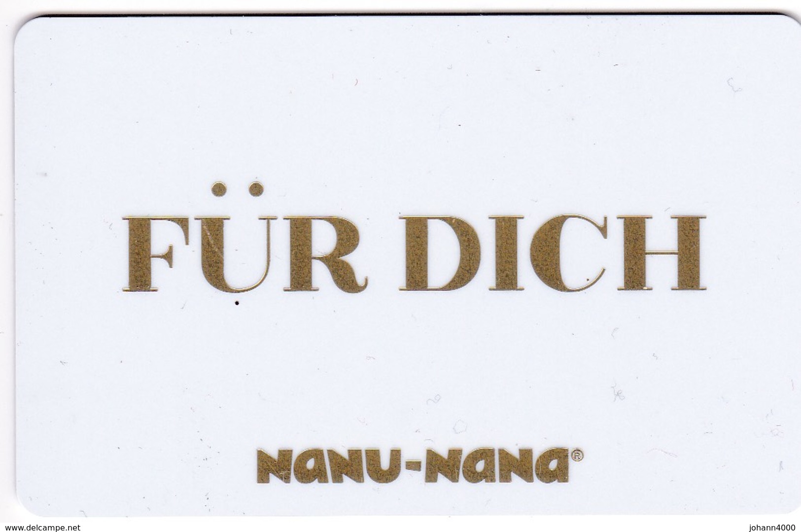 Geschenkkarte  Nanu-Nana  Gift - Gift Cards