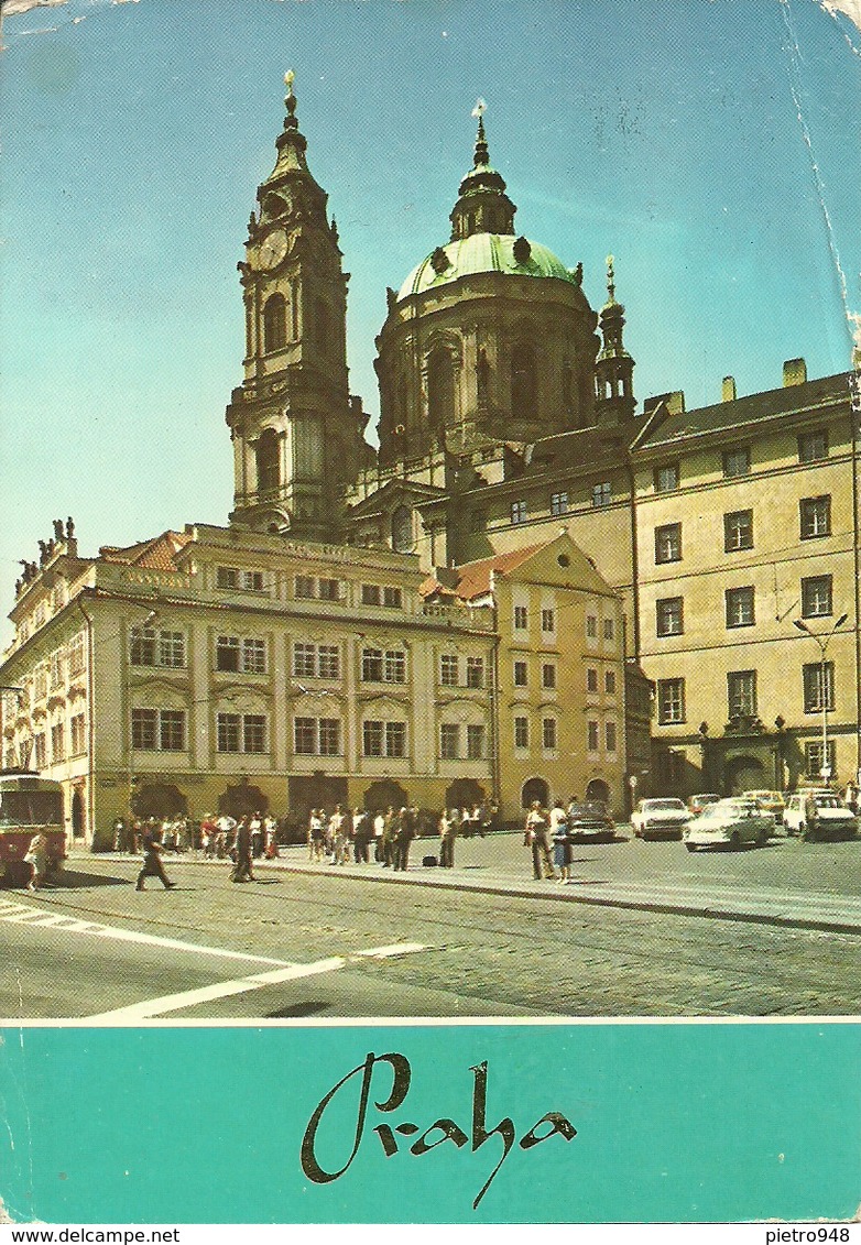 Praga, Praha (Rep. Ceca) View Of St. Nicholas' Church, Vue De L'Eglise St. Nicolas, Chiesa Di San Nicola - Repubblica Ceca