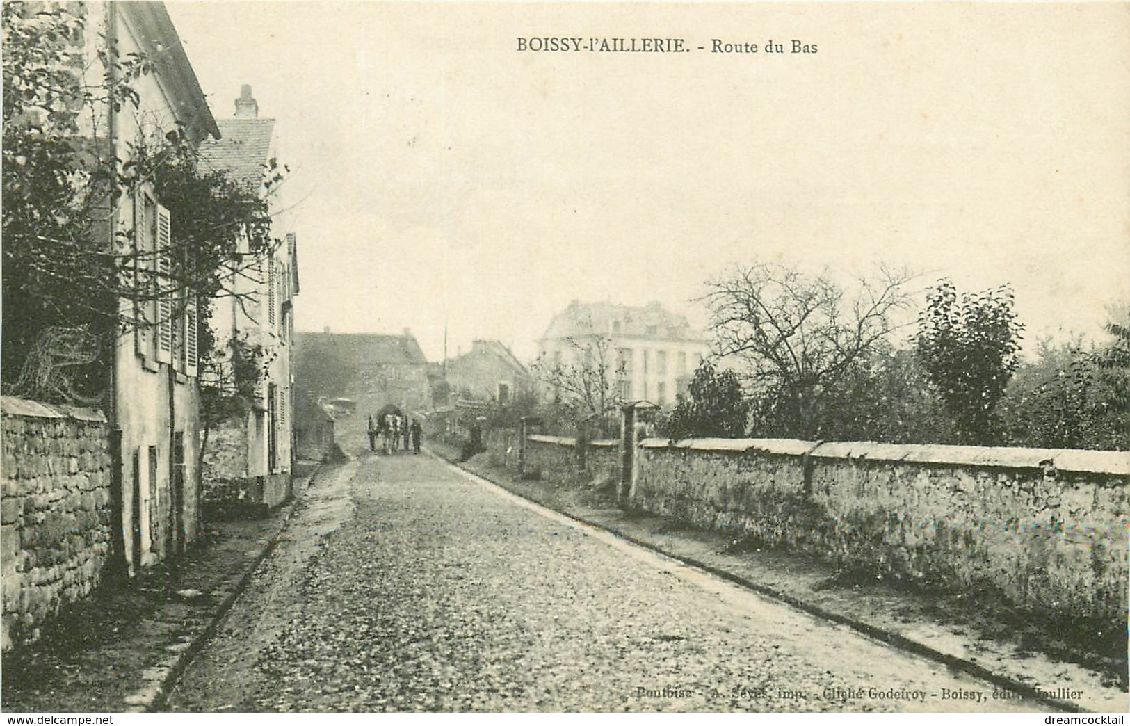 K. 95 BOISSY-L'AILLERIE. Route Du Bas - Boissy-l'Aillerie