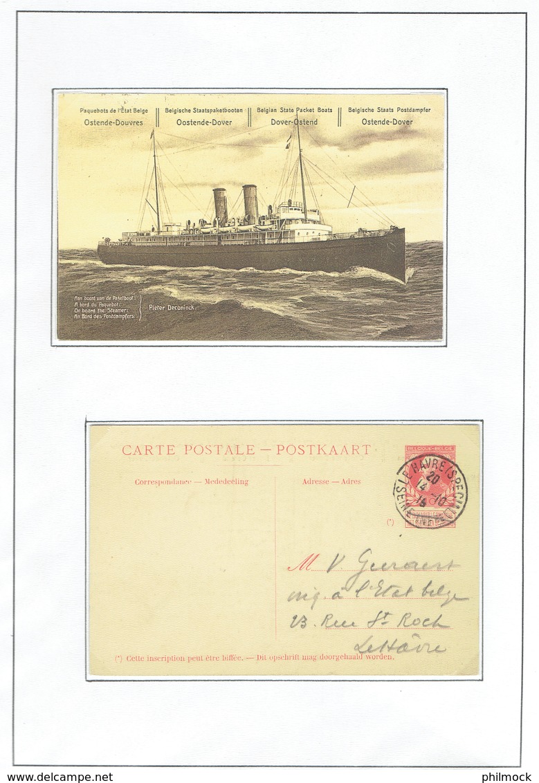 Belle étude sur la malle Ostende-Douvres - Les Paquebots de 1899 a 1914