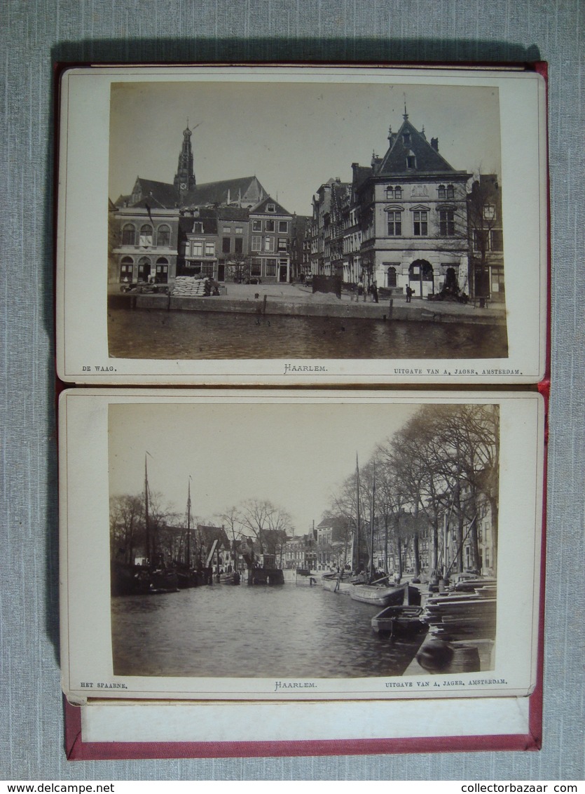 Album Souvenir 11 Photographies Ca1880 "  HAARLEM  "  Photo Publie Par A. JAGER FOTO Amsterdam Holland Windmill - Anciennes (Av. 1900)