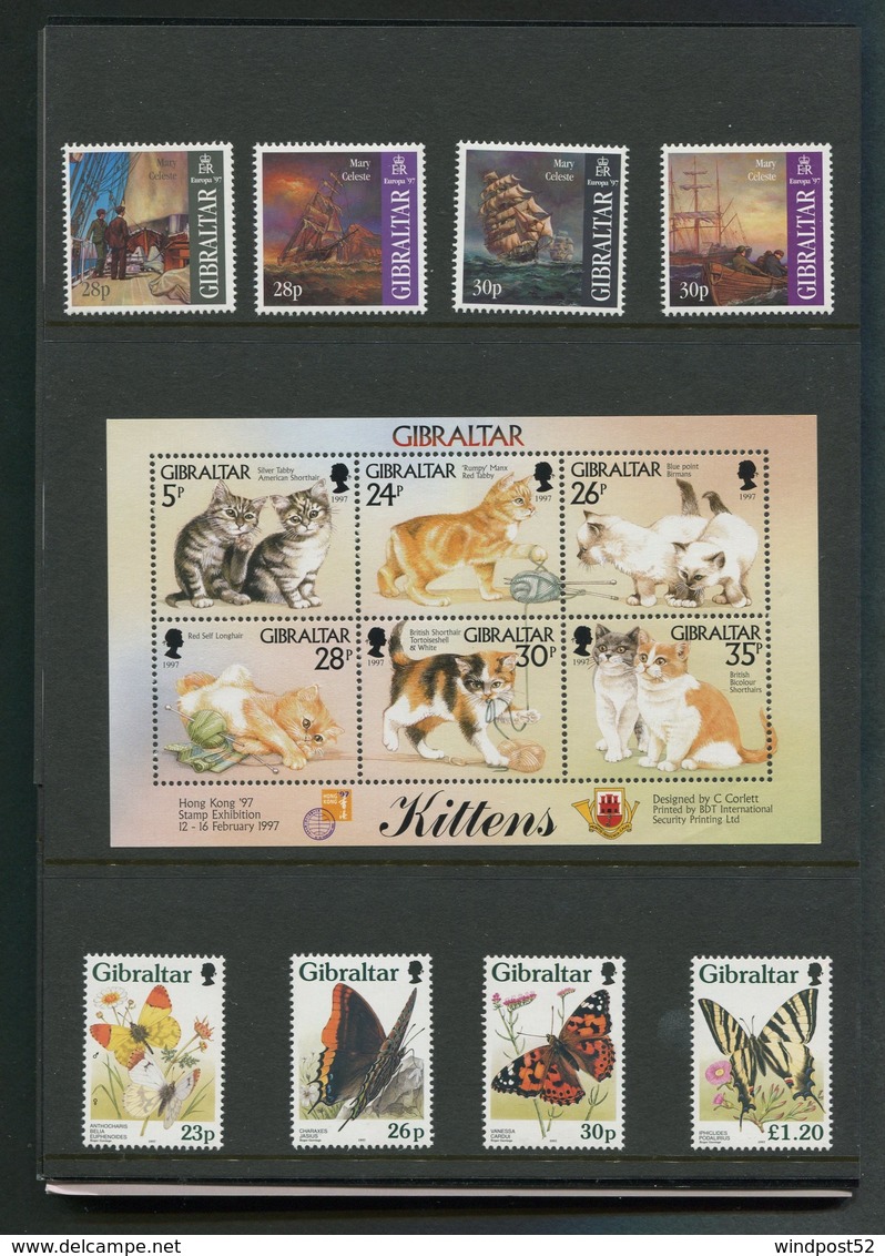 GIBILTERRA GIBRALTAR 1997 - ANNATA COMPLETA NUOVA MNH** - Gibilterra