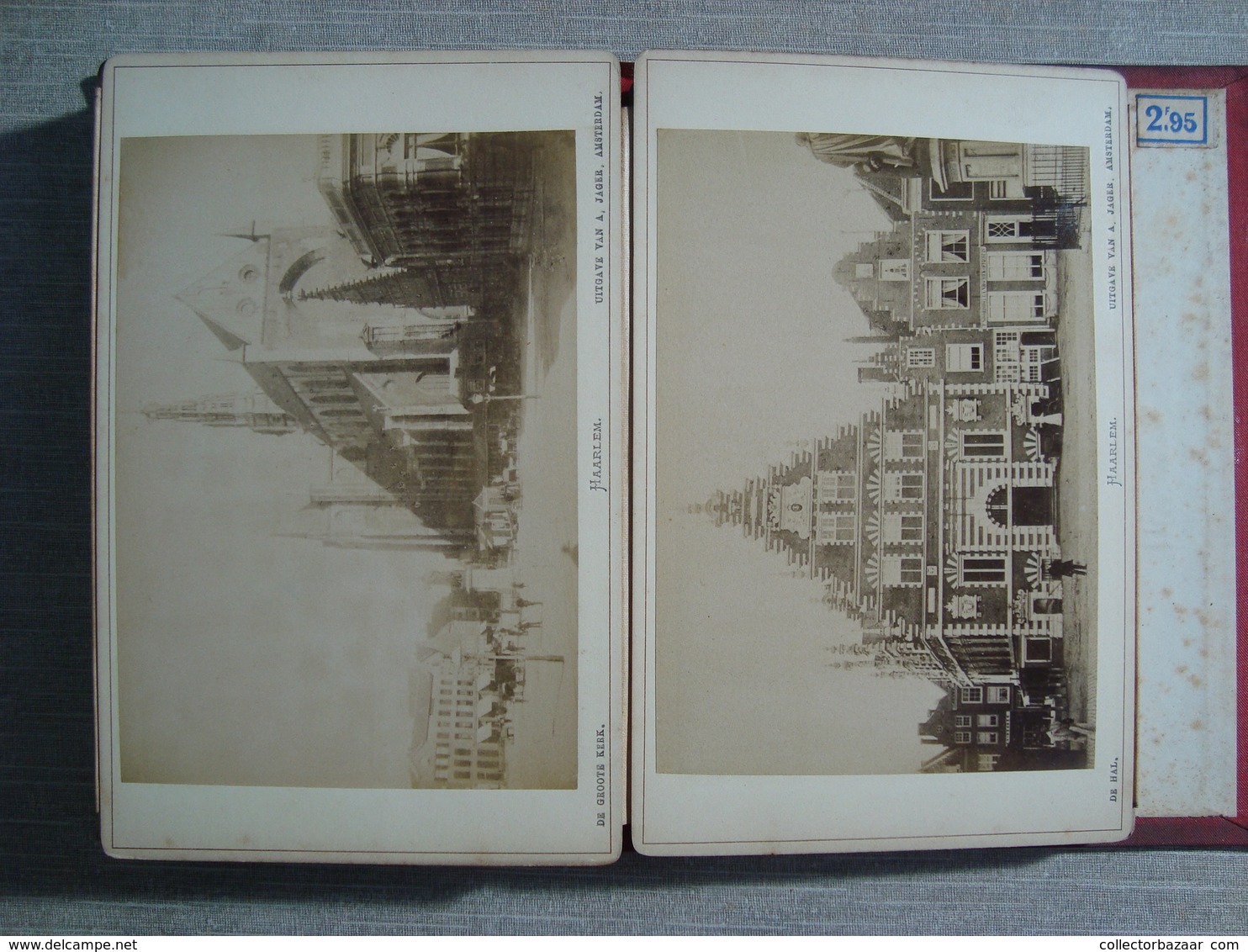 Album  24 photographies ca1880 "  SOUVENIR DE LA HOLLANDE "  Photo publie par A. JAGER FOTO  AMSTERDAM ROTTERDAM UTRECHT