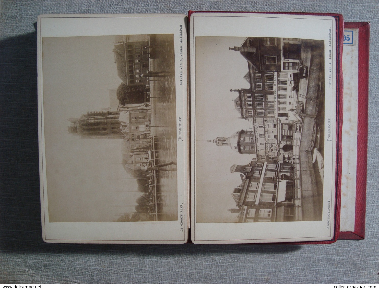 Album  24 photographies ca1880 "  SOUVENIR DE LA HOLLANDE "  Photo publie par A. JAGER FOTO  AMSTERDAM ROTTERDAM UTRECHT