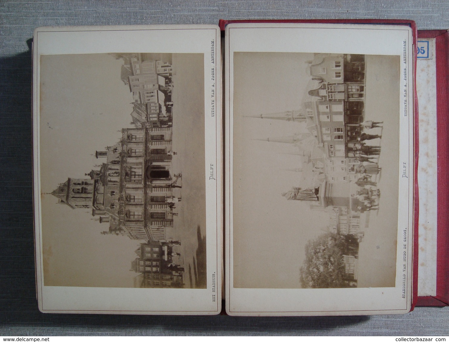 Album  24 photographies ca1880 "  SOUVENIR DE LA HOLLANDE "  Photo publie par A. JAGER FOTO  AMSTERDAM ROTTERDAM UTRECHT