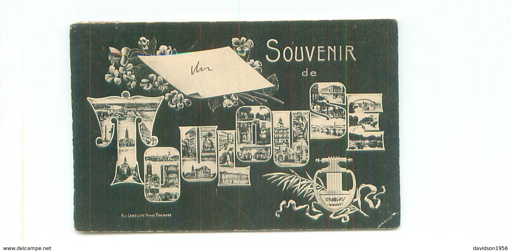 Cpa -   Souvenir De  Toulouse      ,animée   C133 - Toulouse