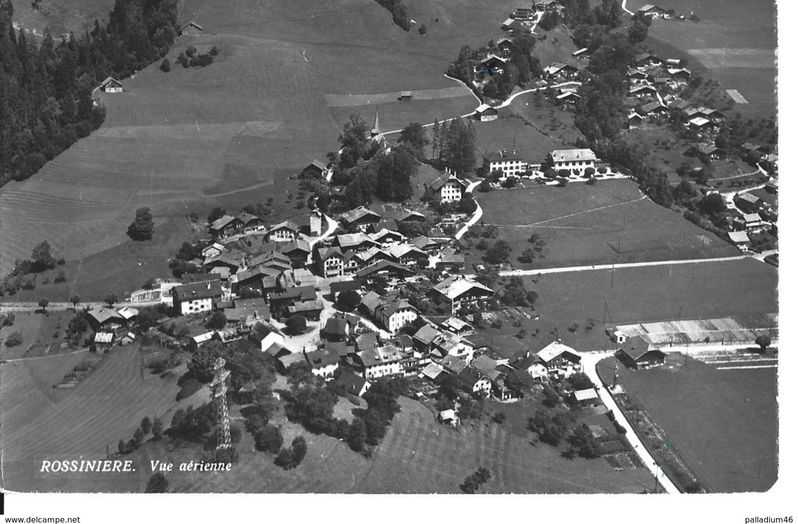 VAUD ROSSINIERE Près De CHATEAU D'OEX - PAYS D'ENHAUT - VUE AERIENNE - Circulée - Rossinière