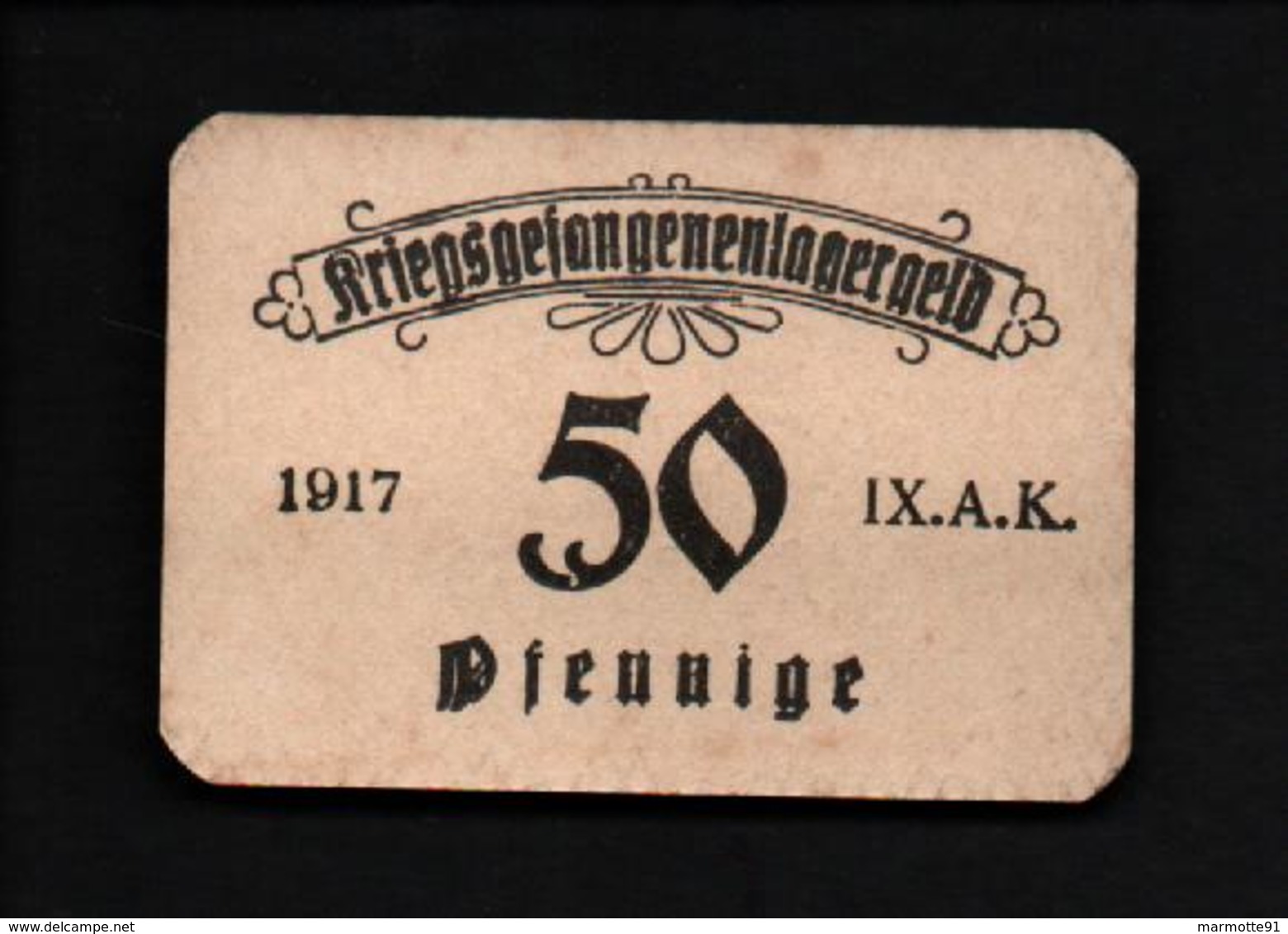 GEFANGENENLAGER GELD LAGERGELD BILLET CAMP ???  PRISONNIER ALLEMAGNE KG POW GUERRE 1914 1918 - Andere & Zonder Classificatie