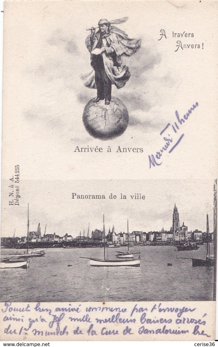 A Travers Anvers Circulée En 1908 - Antwerpen