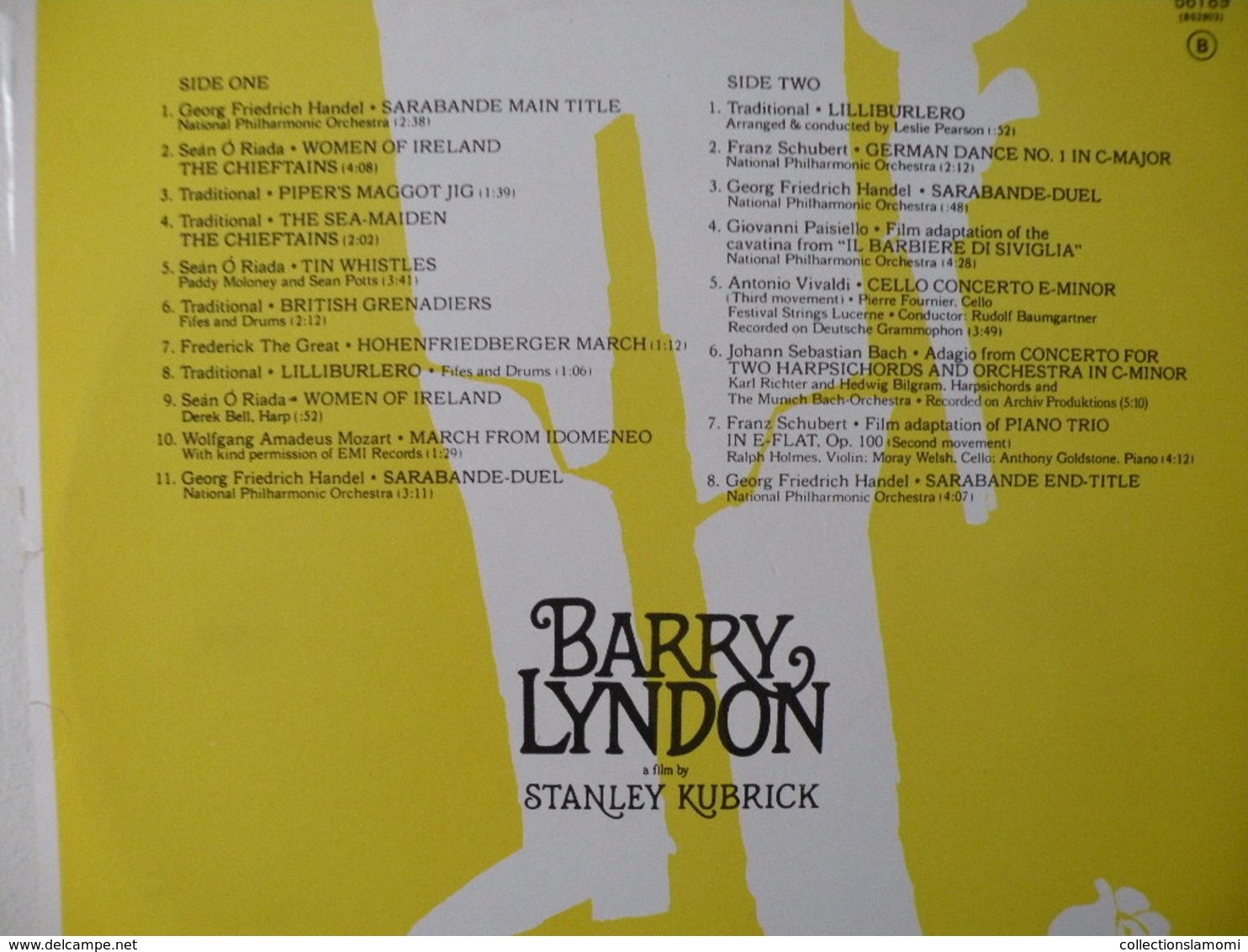 Barry Lyndon Film De Stanley Kubrick - (Titres Sur Photos) - Vinyle 33 T LP - Soundtracks, Film Music