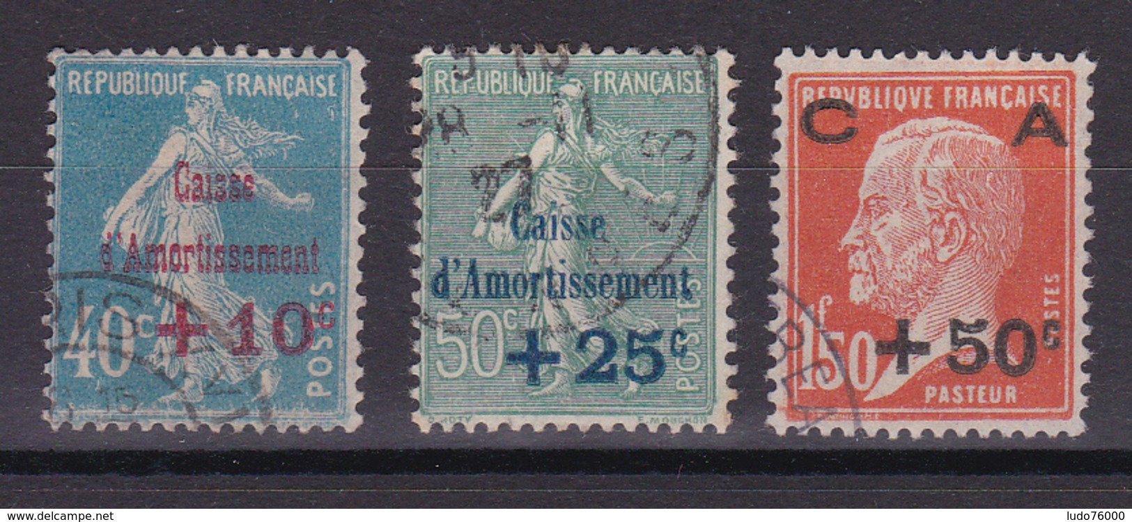 D318/  N° 246/248 OBL COTE 30€ - Collections