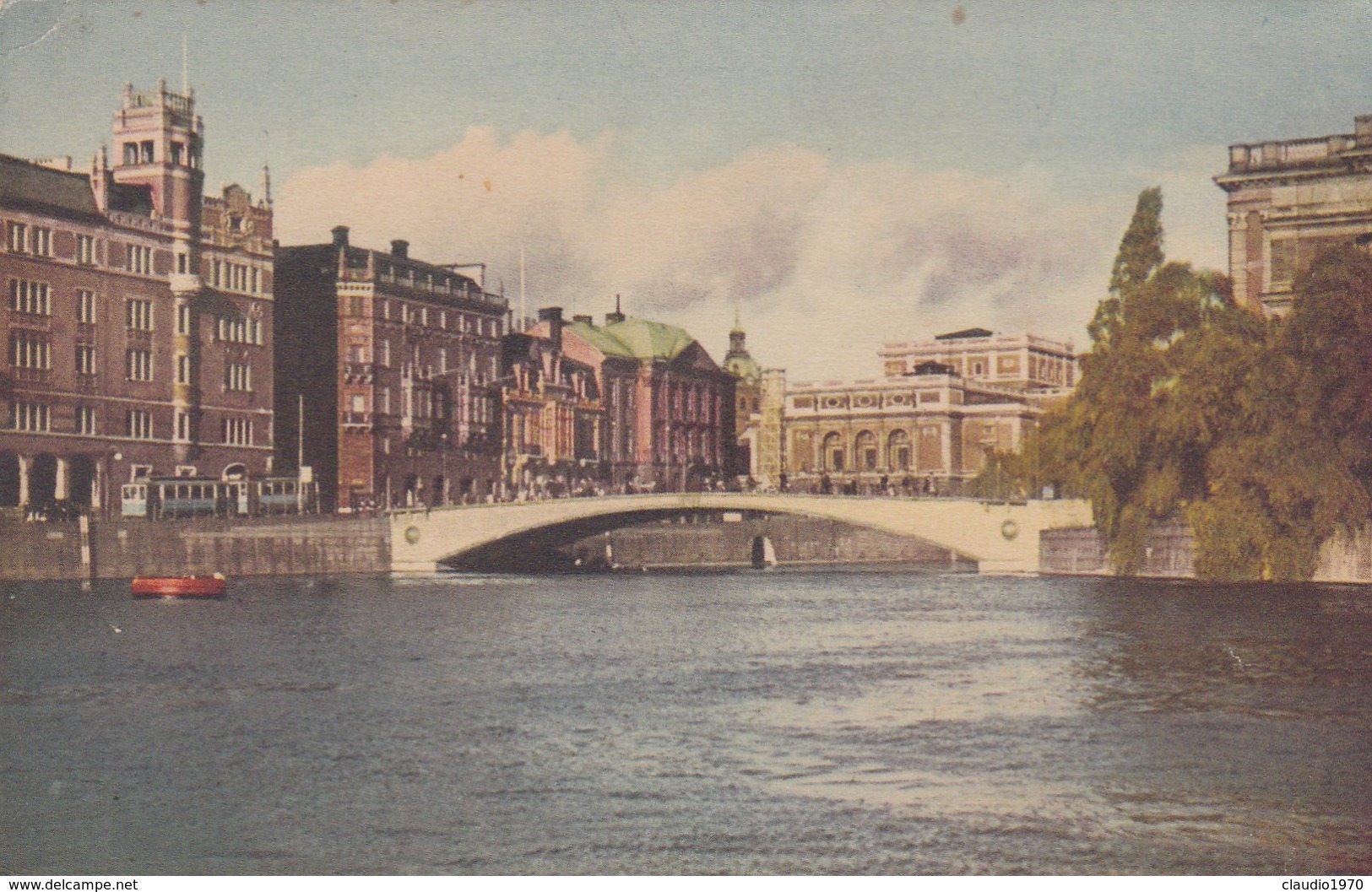 CARTOLINA - POSTCARD - SVEZIA - STOCKHOLM , RIKSBRON MED ROSENBAD - Svezia