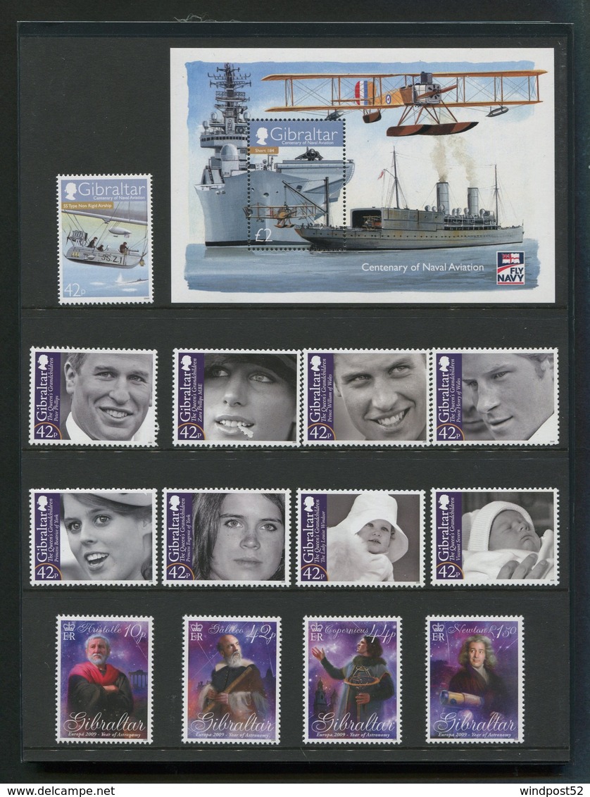 GIBILTERRA GIBRALTAR 2009 - ANNATA COMPLETA NUOVA MNH** - Gibilterra