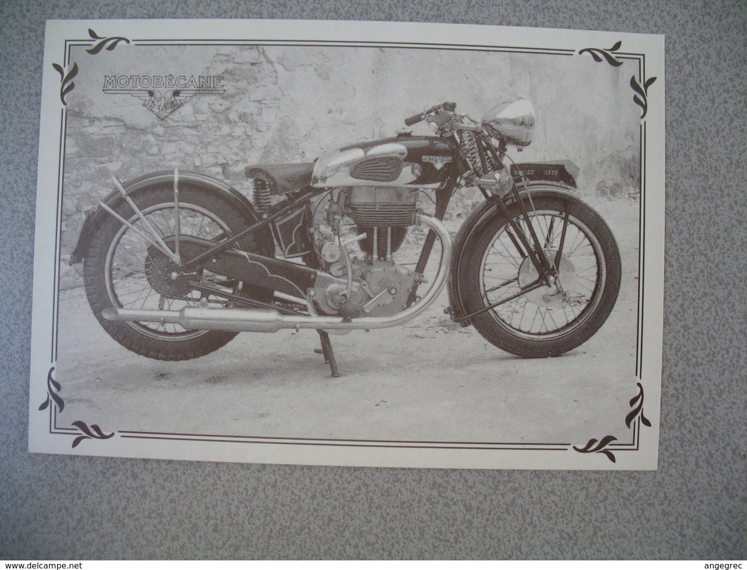 Carte Moto  Motobécane  500  Super Culasse  1938 - Motorräder