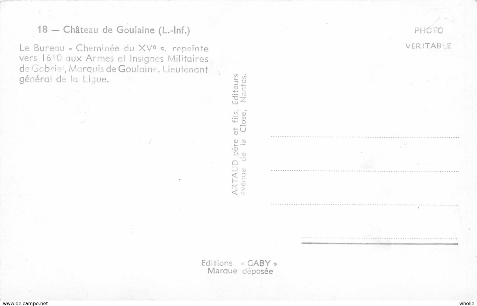 PIE-mpb-19-169 : CHATEAU DE GOULAINE. - Haute-Goulaine