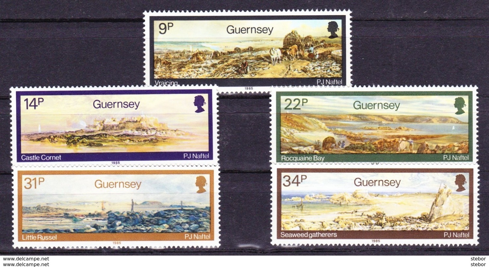 Guernsey 1985 Nr 349/53 **, Zeer Mooi Lot Krt 3432 - Guernesey