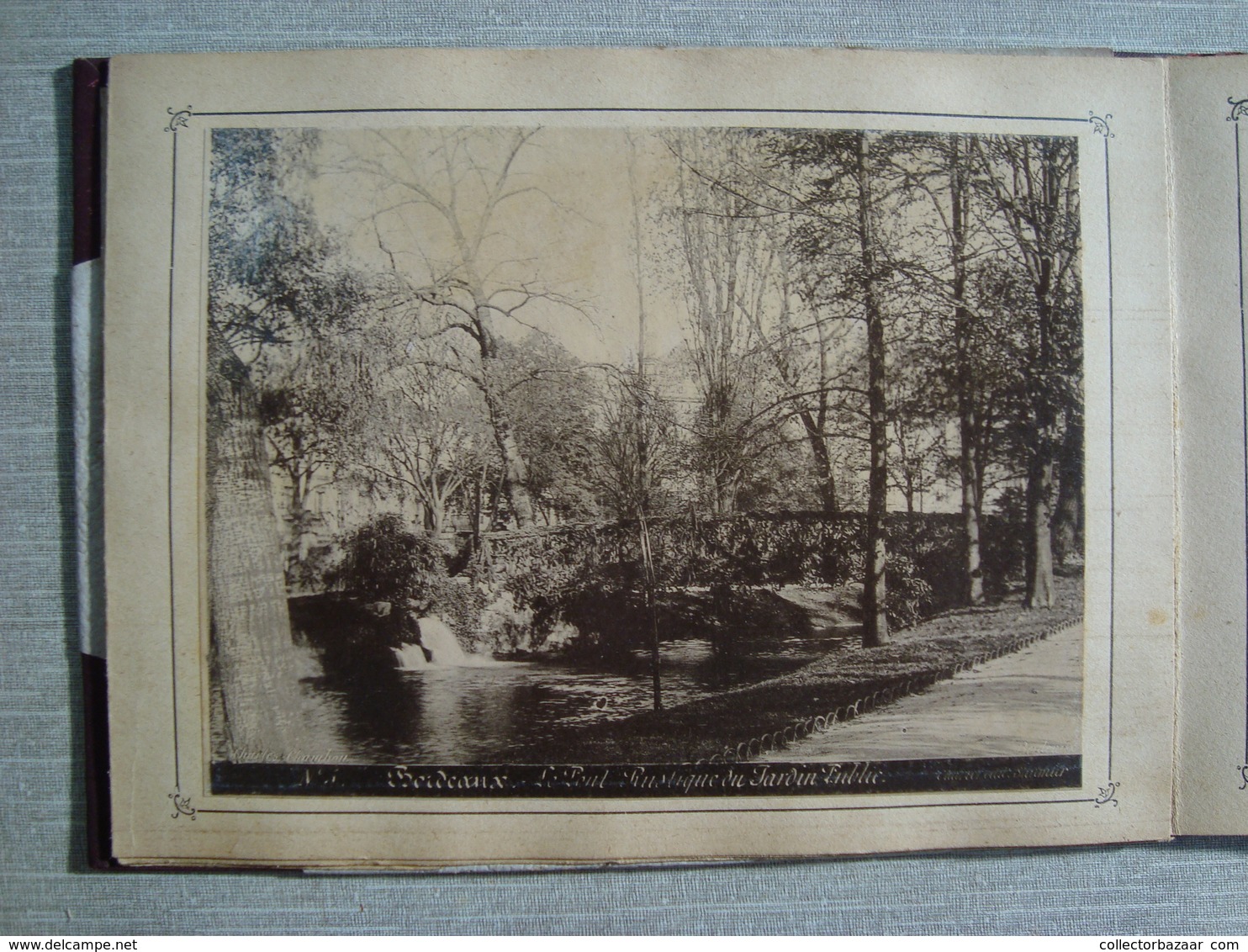 " Album souvenir Bordeaux Vues & Monuments " Charles Chambon Fot. Charier Ed. 11 photographies ca1870  FOTO SUPERBE