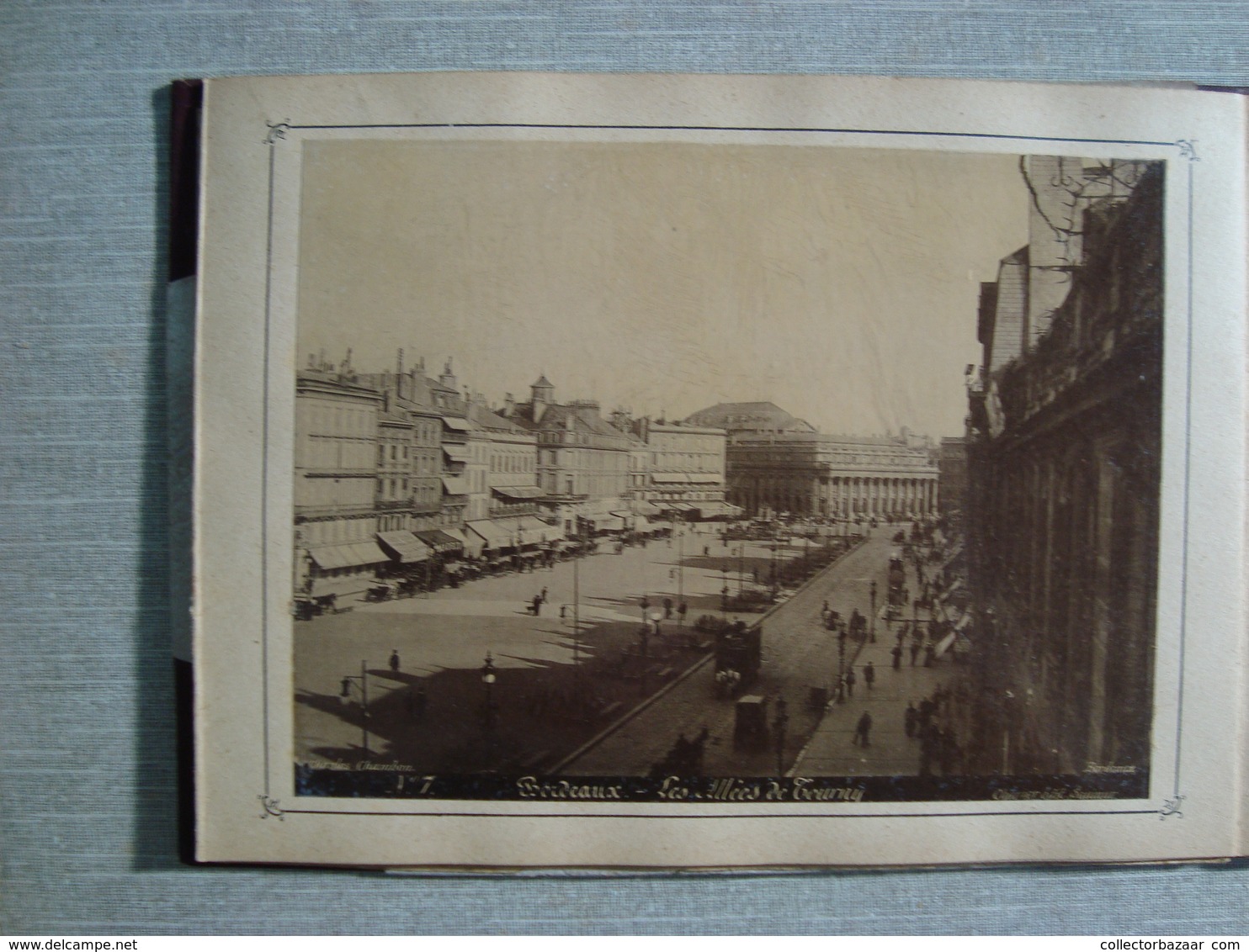 " Album souvenir Bordeaux Vues & Monuments " Charles Chambon Fot. Charier Ed. 11 photographies ca1870  FOTO SUPERBE