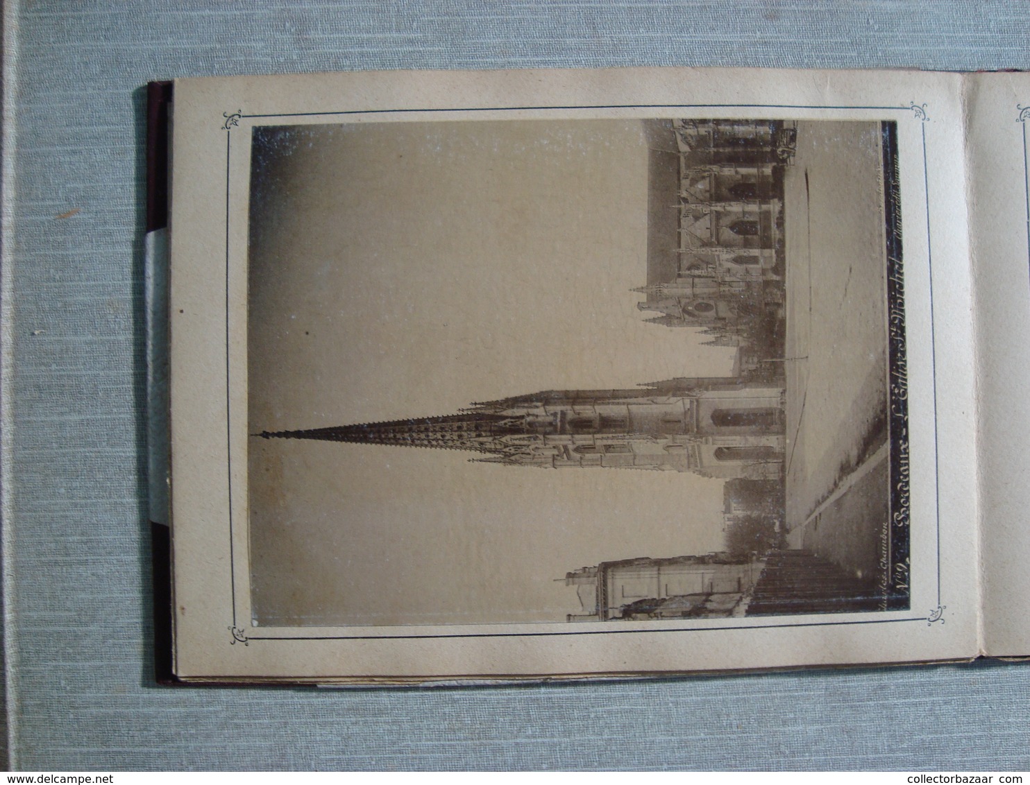 " Album souvenir Bordeaux Vues & Monuments " Charles Chambon Fot. Charier Ed. 11 photographies ca1870  FOTO SUPERBE