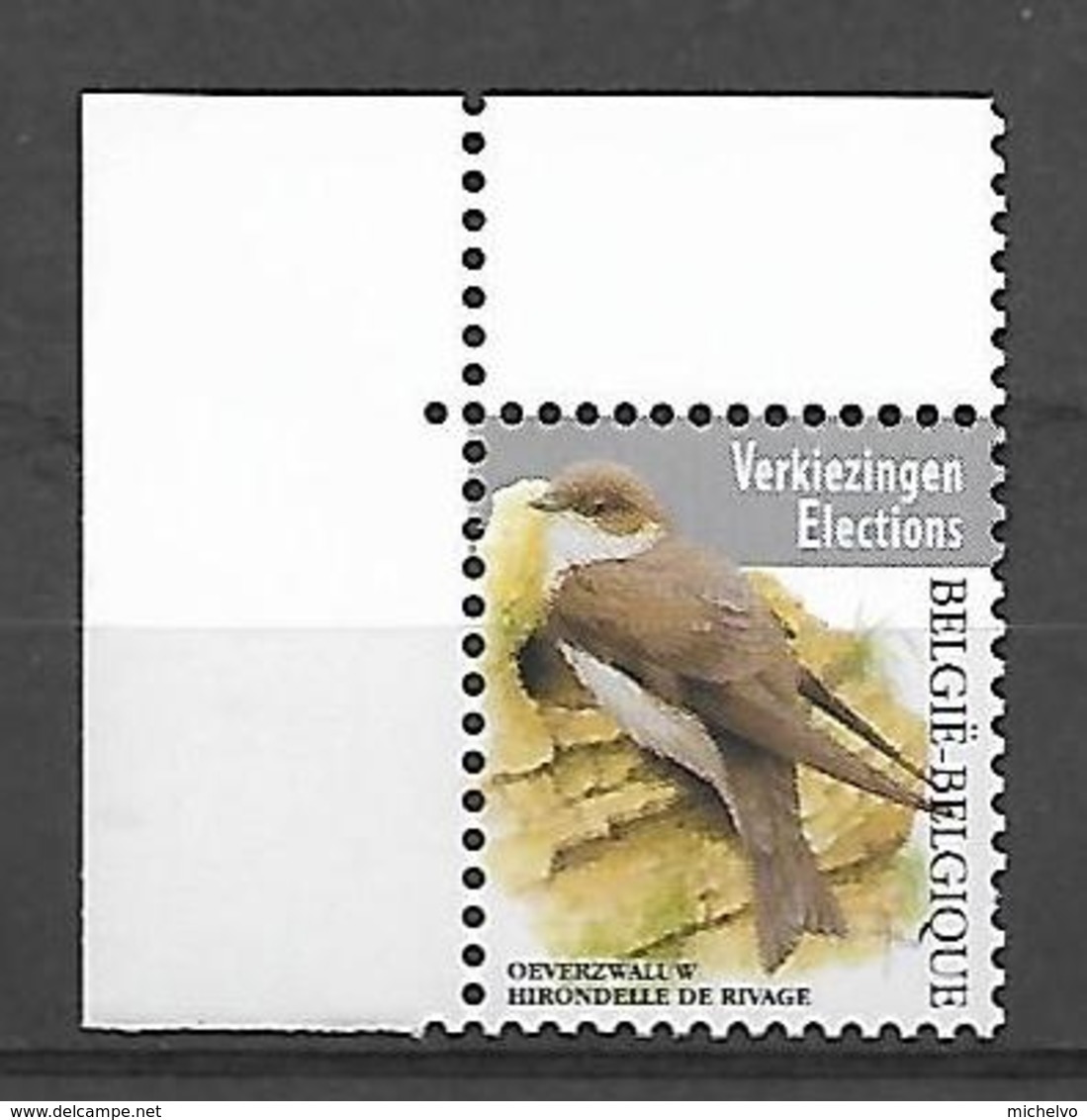 Belg. 2019 - Hirondelle De Rivage (timbre Elections) ** - Unused Stamps