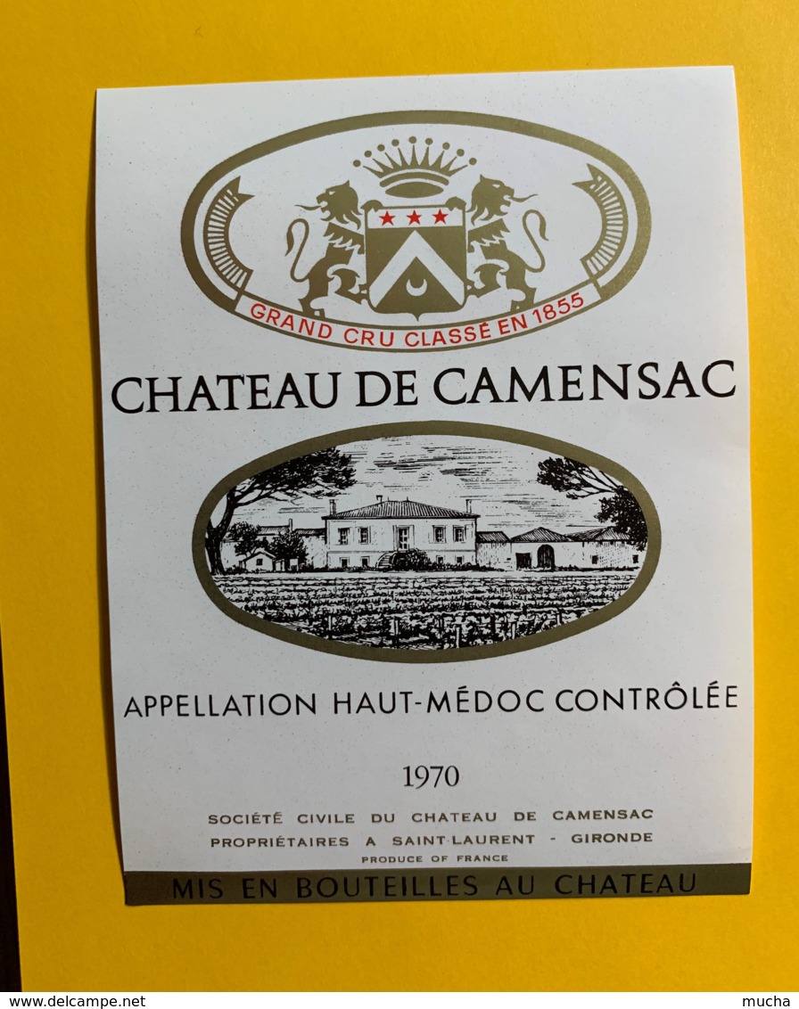 9834 -  Château De Camensac 1970 Haut- Médoc - Bordeaux