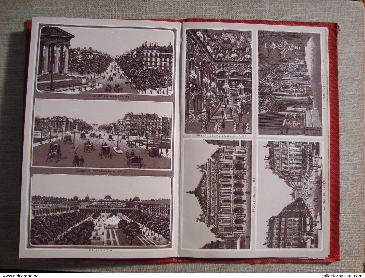 " Album Souvenir Paris Et Versailles " Editeur Albert Levy . 20 Pages Ca1890  Litho Tour Eiffel - Ancianas (antes De 1900)