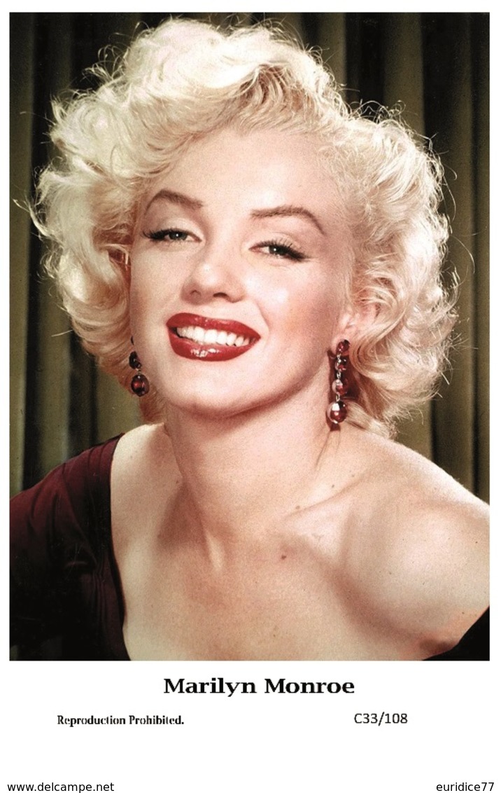 MARILYN MONROE - Film Star Pin Up PHOTO POSTCARD - C33-108 Swiftsure Postcard - Artistes