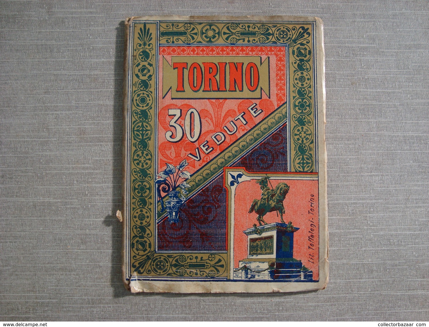 " Album Souvenir Torino 30 Vedute " Lit Toffaloni Ca1890 Cena Domenico Libraio - Ancianas (antes De 1900)