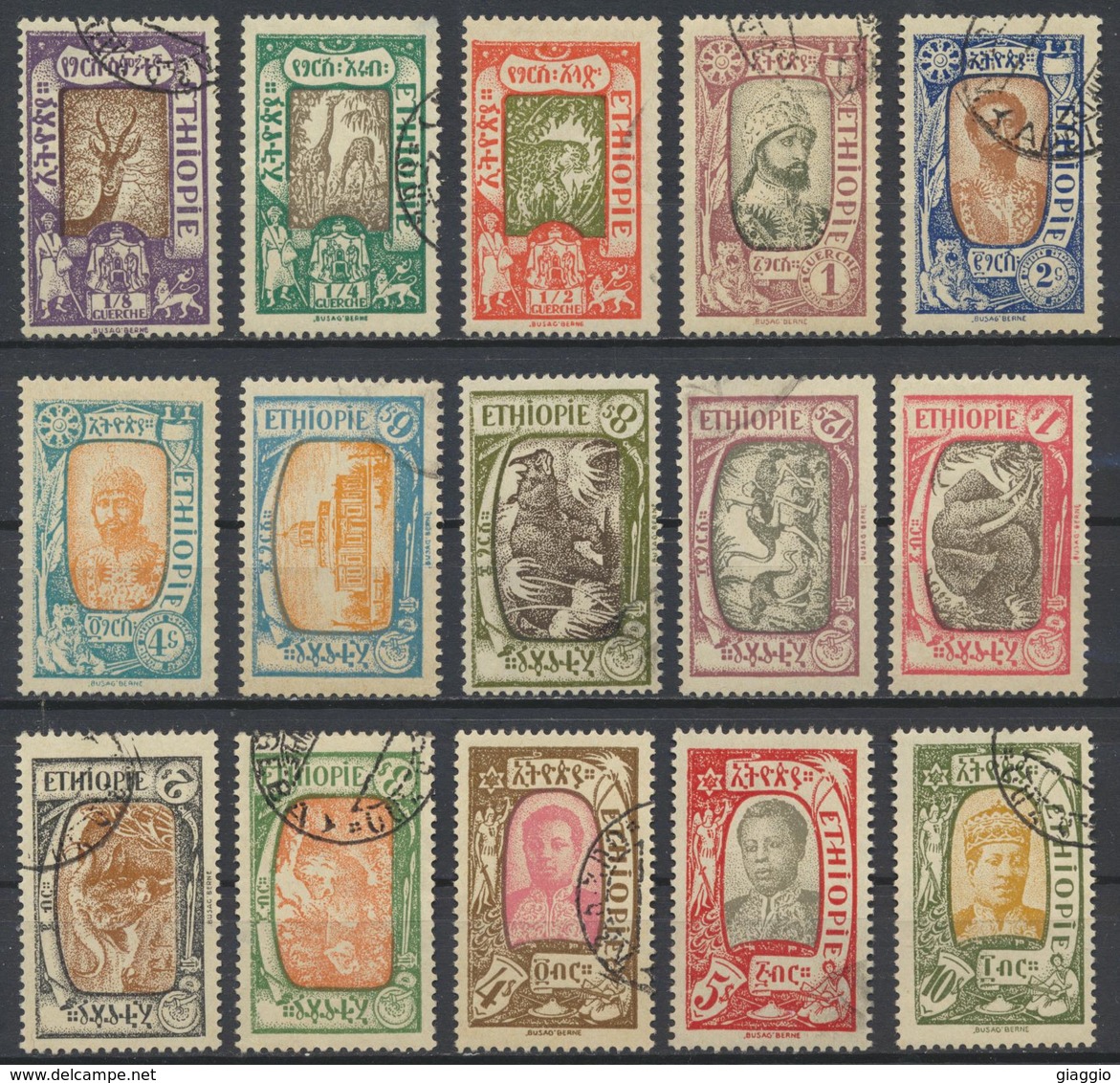 °°° LOT ETIOPIA ETHIOPIA - Y&T N°117/31 - 1919 COMPLETE SET °°° - Etiopia