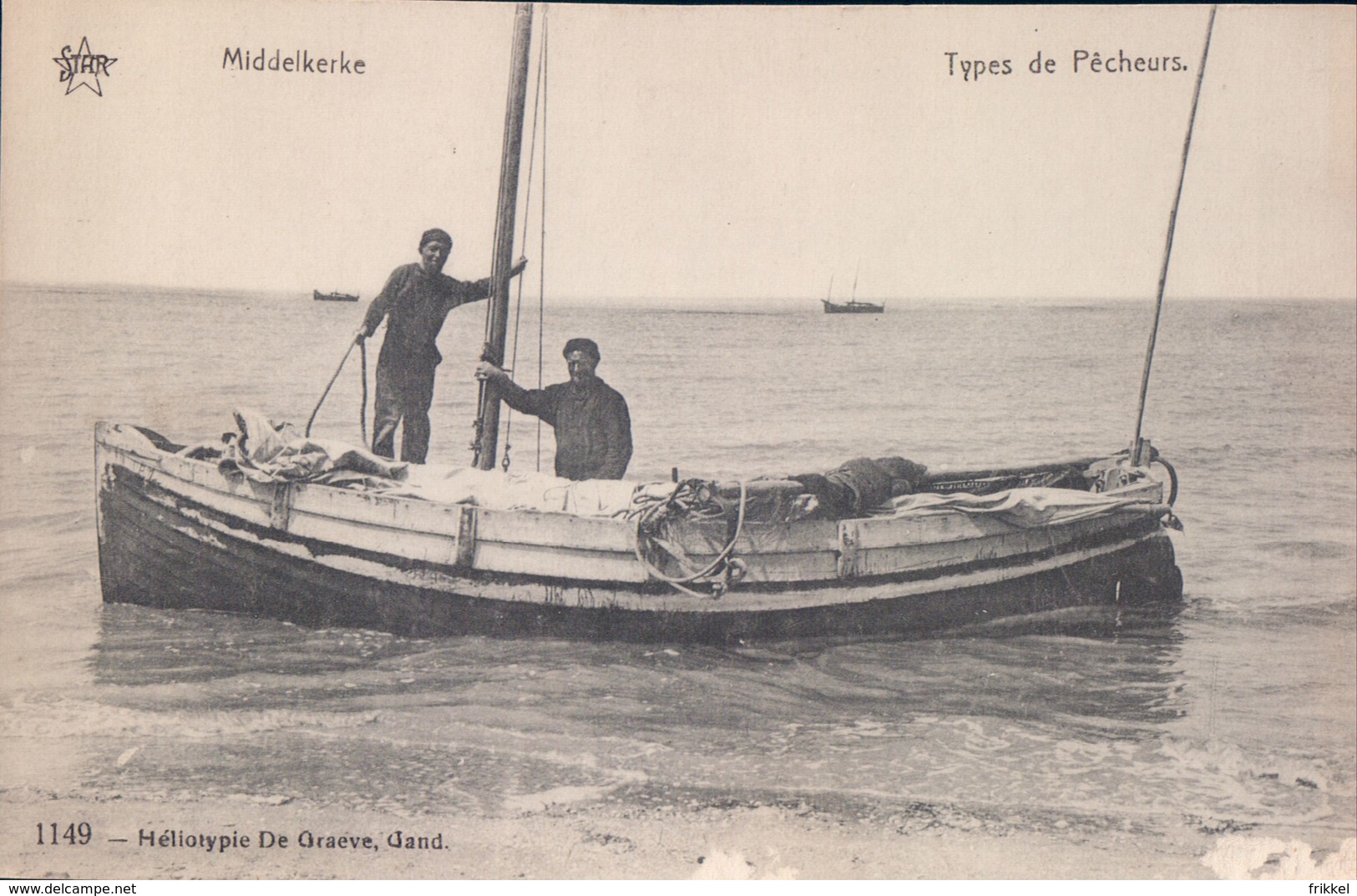 Middelkerke Types De Pêcheurs Vissersboot - Middelkerke