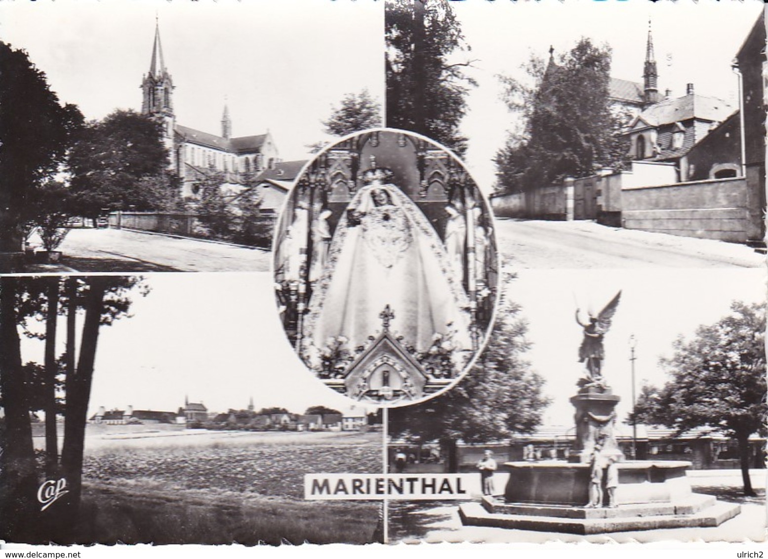 AK Marienthal - Bas-Rhin - Carte Multi-vues - Basilique Carmel Notre-Dame Des Douleurs Fontaine Saint-Michel (39045) - Brumath