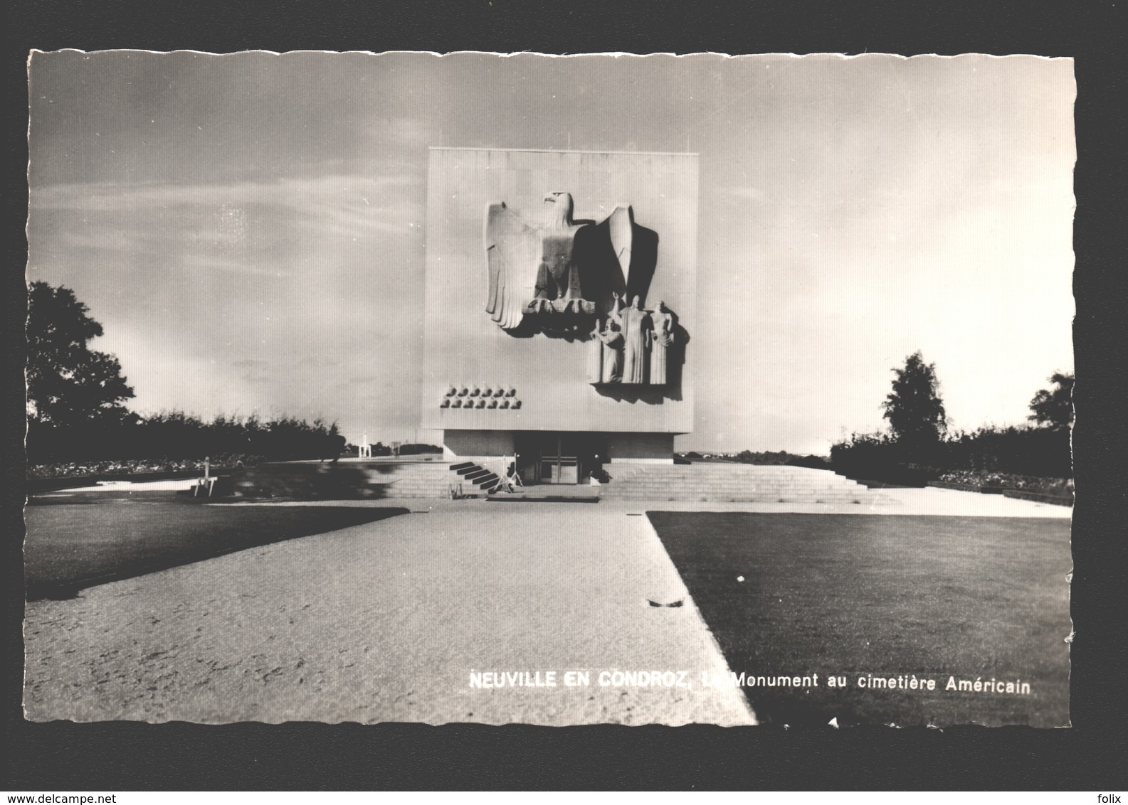 Neuville En Condroz - Le Monument Au Cimetière Américain - Carte Photo - état Neuf - Neupré