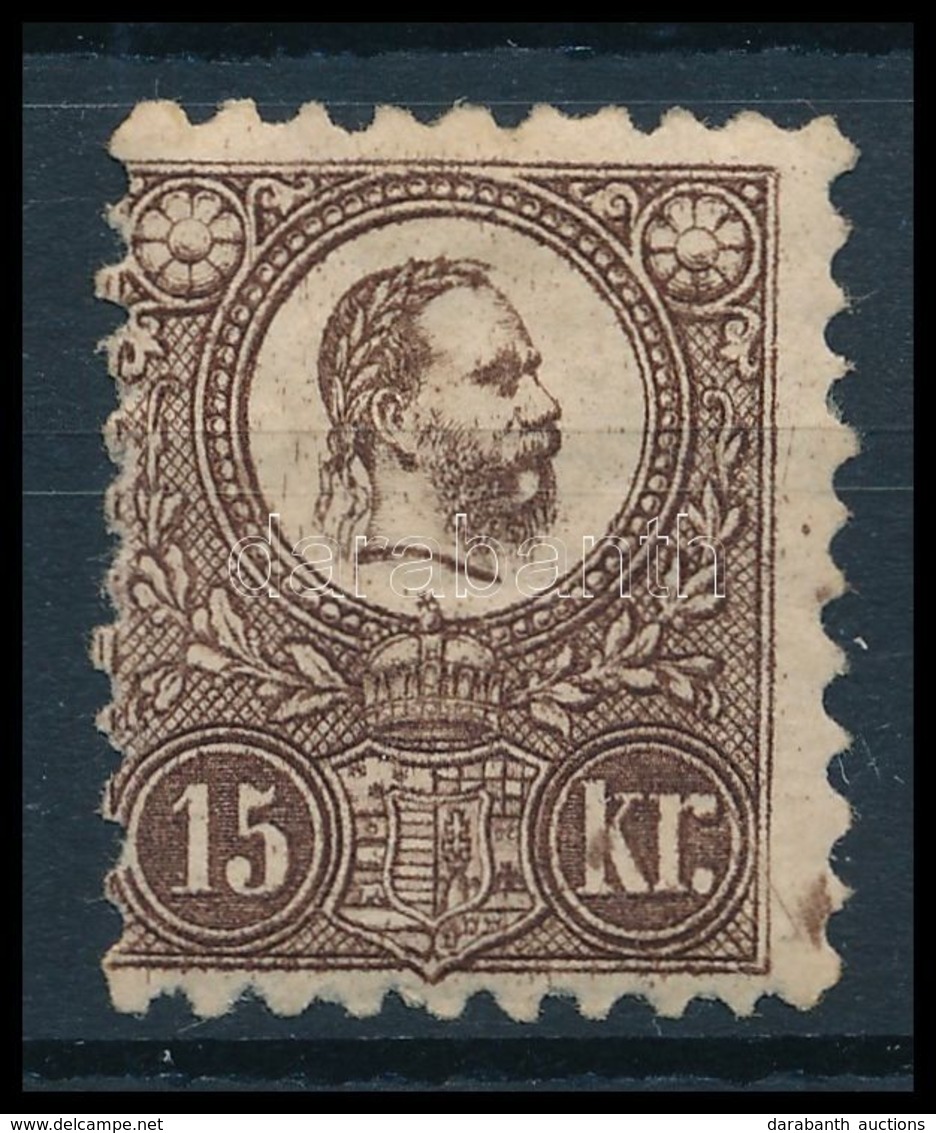 * 1871 Réznyomat 15kr Eredeti Gumival, Falcos (120.000) - Other & Unclassified