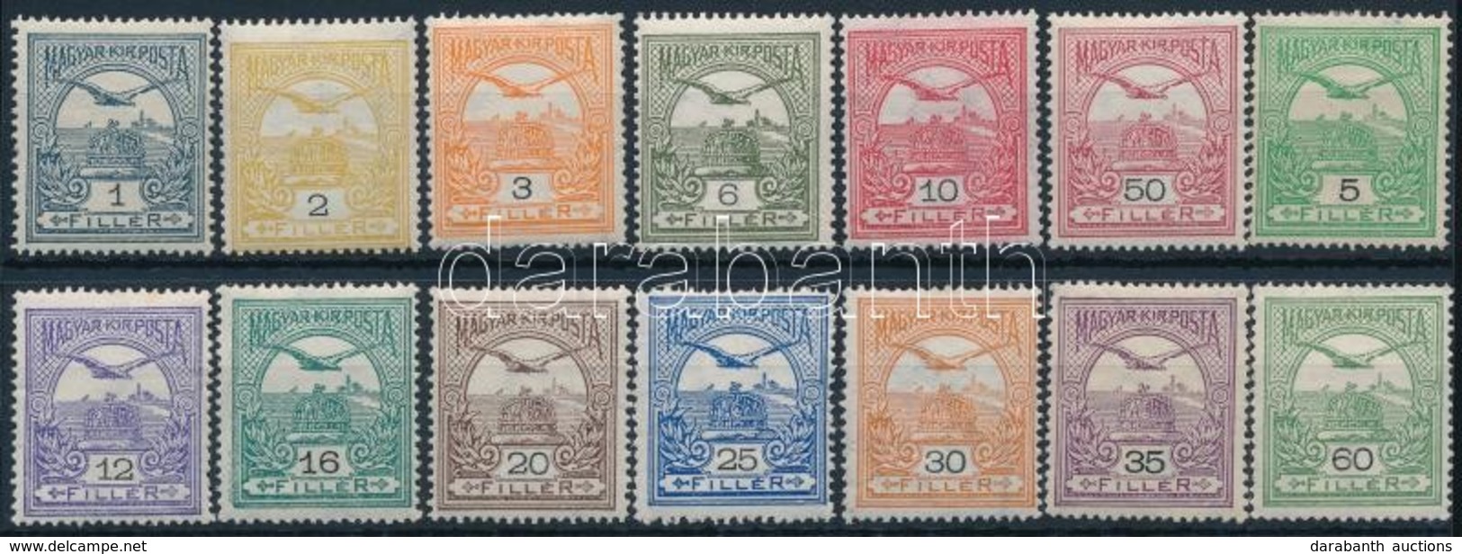 ** * 1909 Turul 1, 2, 3, 6, 10, 50 (**), 5, 12, 16, 20, 25, 30, 35, 60 F (*) (15.900) - Andere & Zonder Classificatie